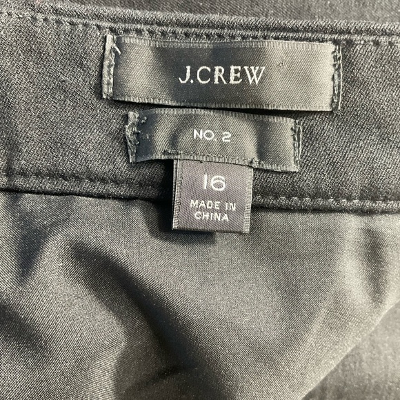J.Crew No 2 Women’s Lined Black Zip Back Pencil Skirt Size 16 - Picture 7 of 9